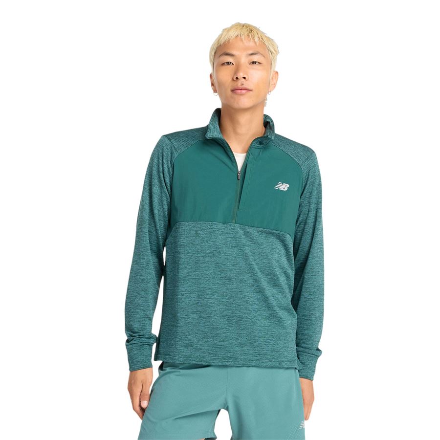 Athletics Heat Grid 1/2 Zip New Balance | MT43204NUS